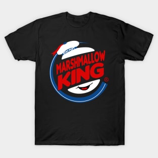 Marshmallow King 80's Ghost Paranormal Movie Fast Food Logo Parody T-Shirt